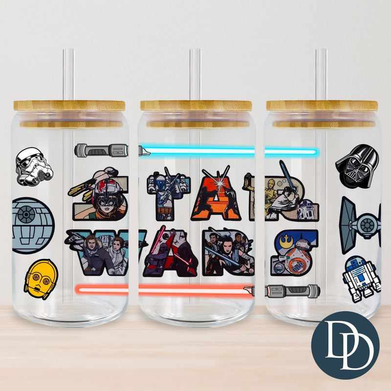 Star War Light Saber Icons *UV DTF Cup Wrap*