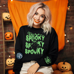 Stay Spooky Drips With Pocket Accent (Bright Green Ink) *Screen Print Transfer*