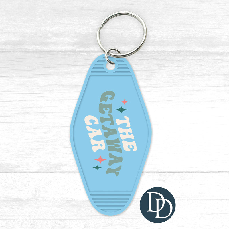 The Getaway Car Motel Keychain UV DTF Decal