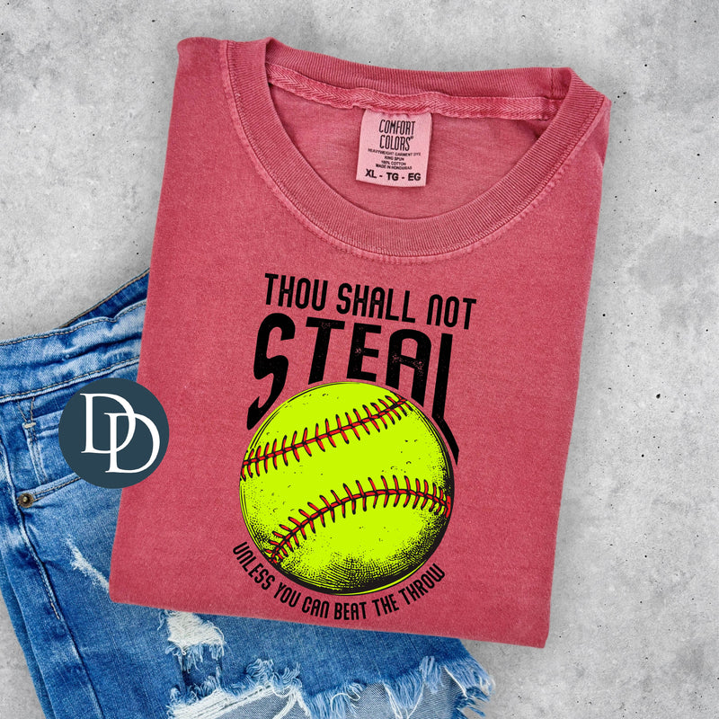 Softball Thou Shall Not Steal *DTF Transfer*