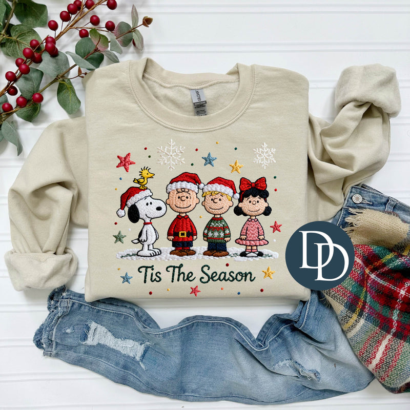 Tis The Season Peanuts Faux Yarn *DTF Transfer*