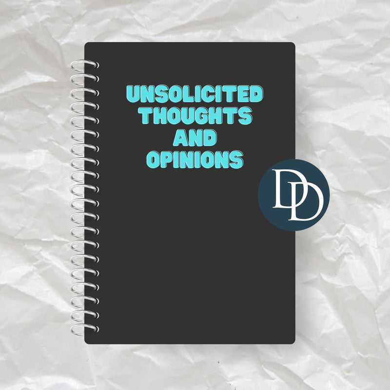 Unsolicited Thoughts and Opinions *Journal UV DTF Decal*