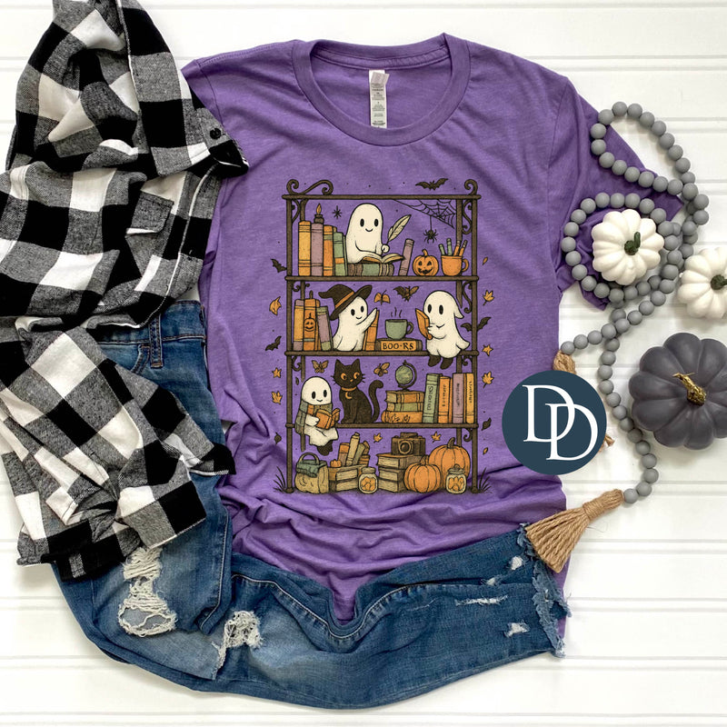 OVERSIZED Vintage Bookshelf Ghosts *DTF Transfer*