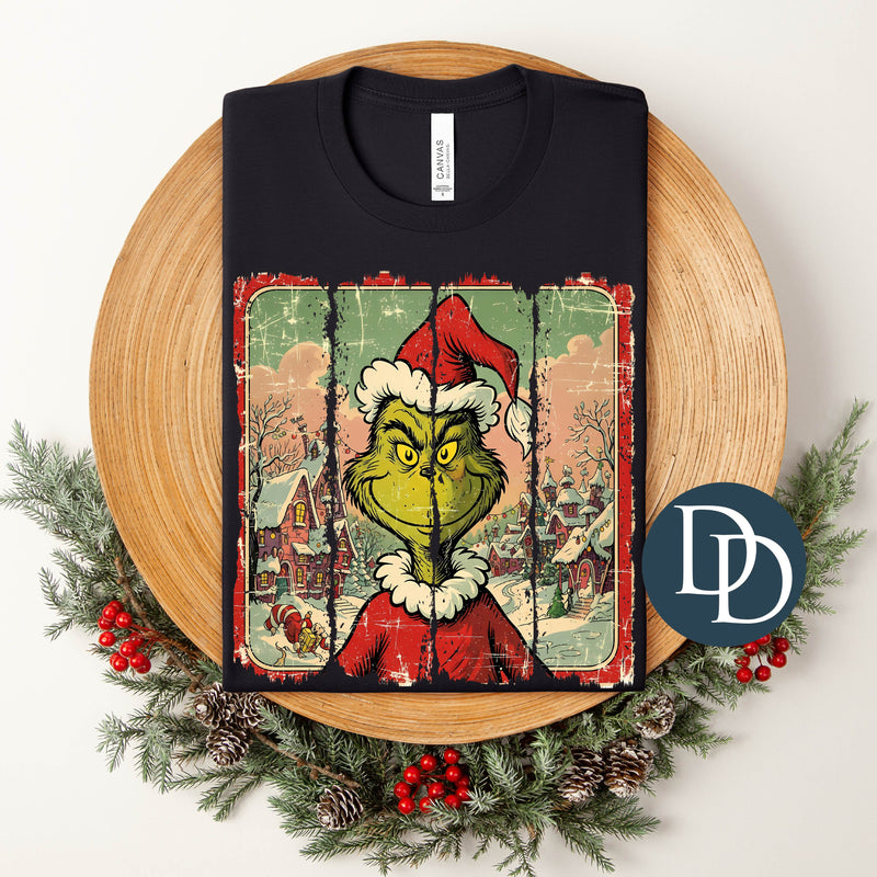 Vintage Christmas Green Guy Posters *DTF Transfer*