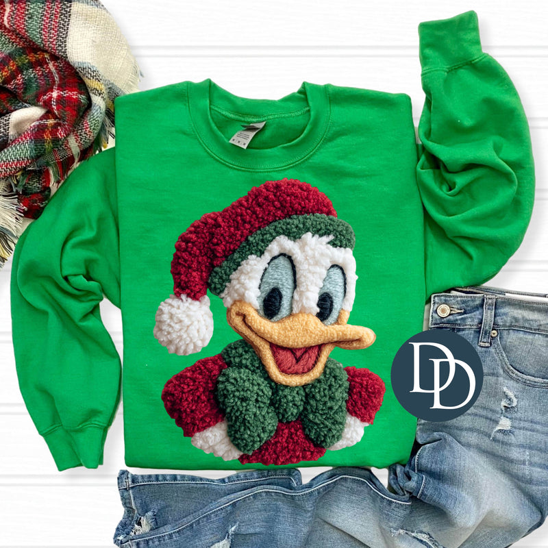 OVERSIZED Vintage Winter Donald Faux Yarn *DTF Transfer*