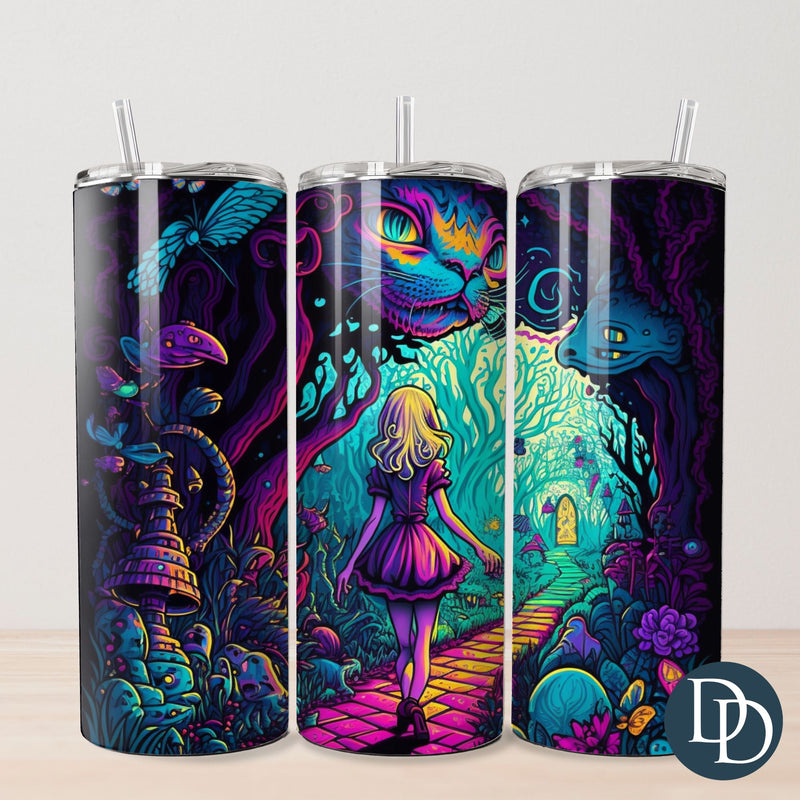 Walking Alice Tumbler Print *Sublimation Print Transfer*