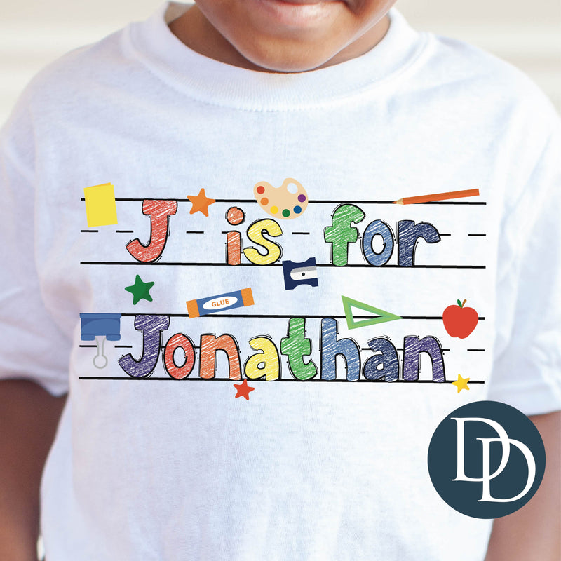 BTS Lined Name *DTF Transfer*