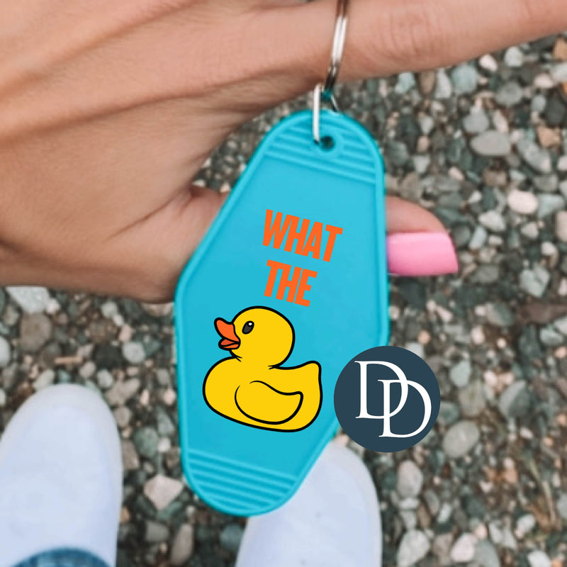 What the Fck Duck *Motel Keychain UV DTF Decal*