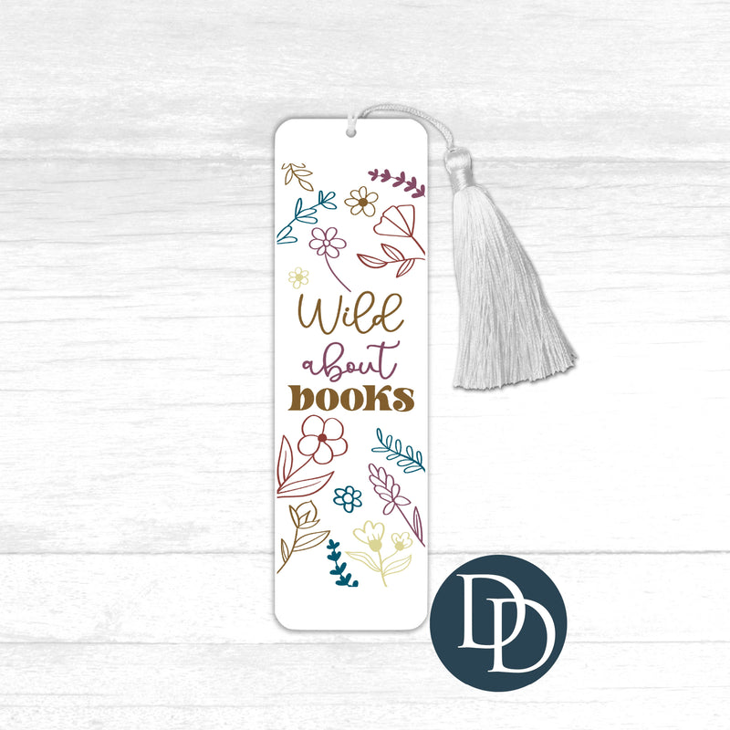Wild About Books Floral *UV DTF Bookmark Decal*