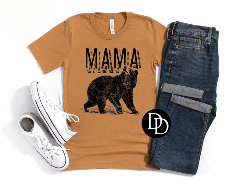 Mama Bear (Black Ink)*Screen Print Transfer*