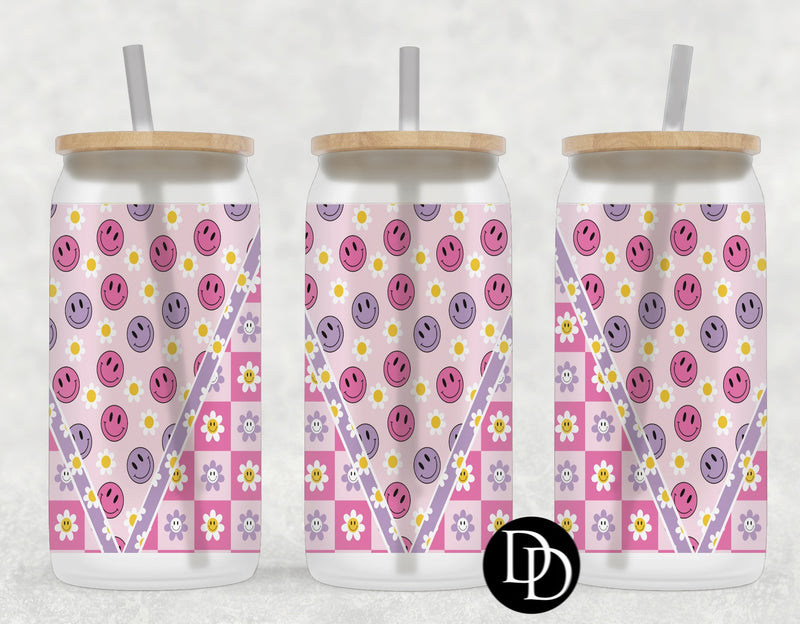 Pink Happy Daisies *Sublimation Print Transfer*