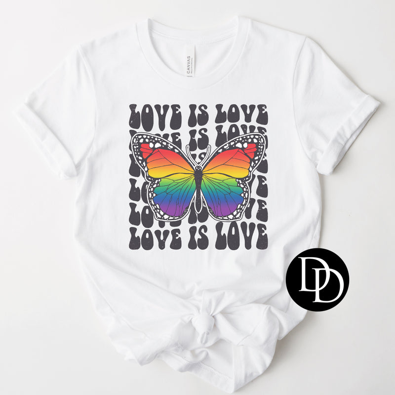 Love Is Love Rainbow Butterfly   *Sublimation Print Transfer*