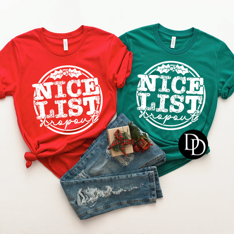 Nice List Dropout *Screen Print Transfer*