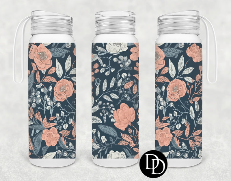 Navy Boho Floral *Sublimation Print Transfer*