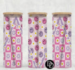 Pink Happy Daisies *Sublimation Print Transfer*