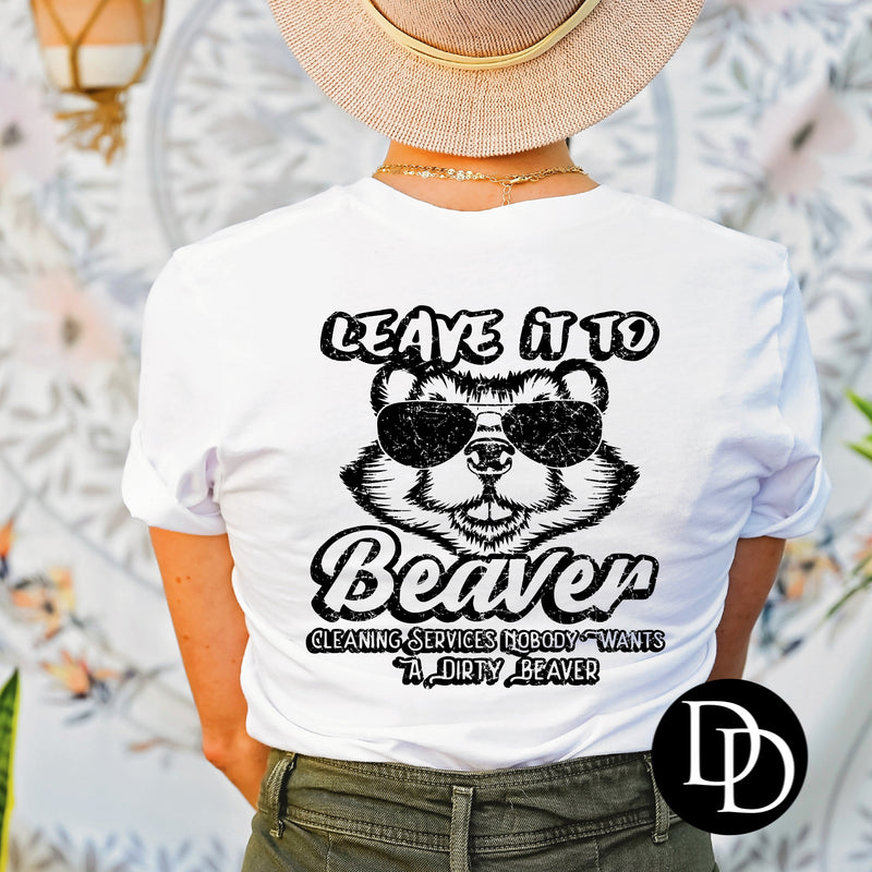 Leave It To Beaver Cleaning Service  *Screen Print Transfer*