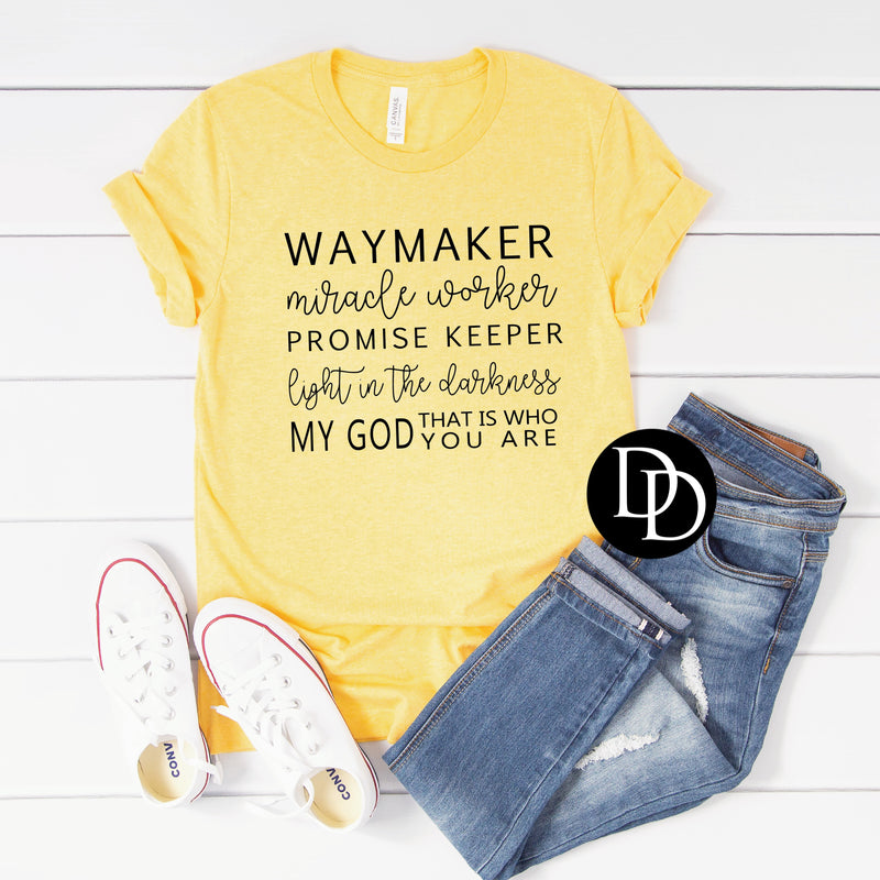 Waymaker (Black Ink) *Screen Print Transfer*