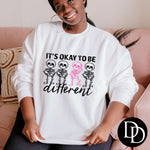 It’s Okay To Be Different (Black & Hot Pink) *Screen Print Transfer*
