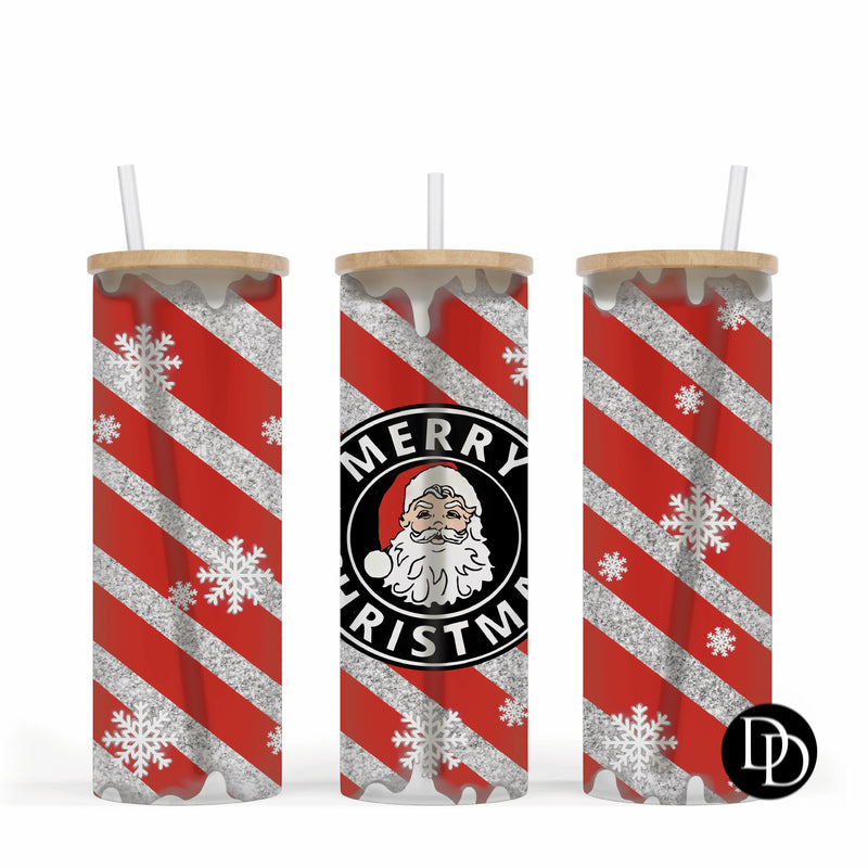 Merry Christmas 25 oz Frosted Skinny Tumbler