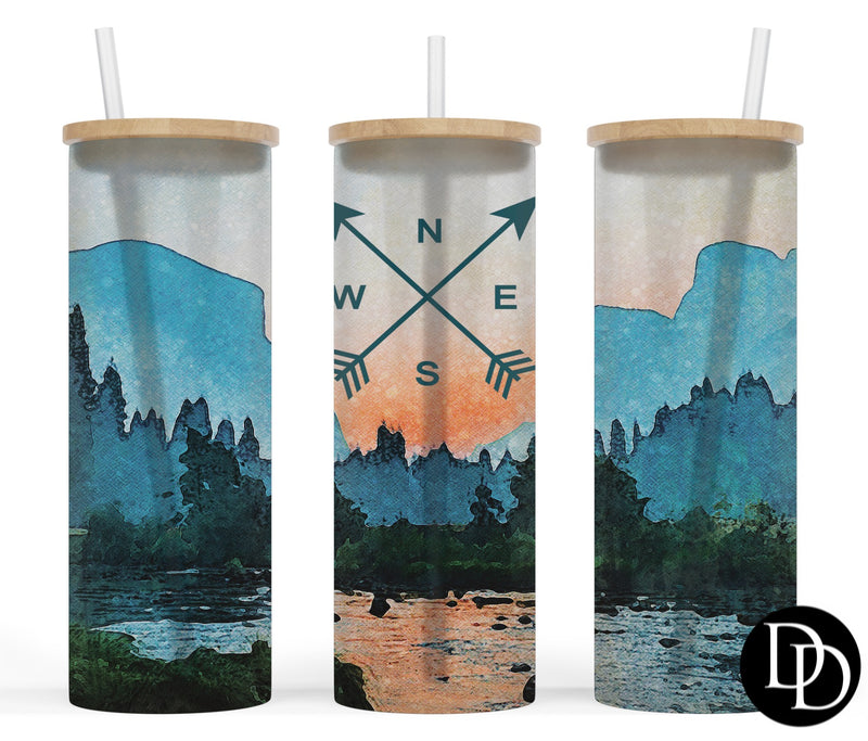 The great outdoors 25 oz Frosted Skinny Tumbler