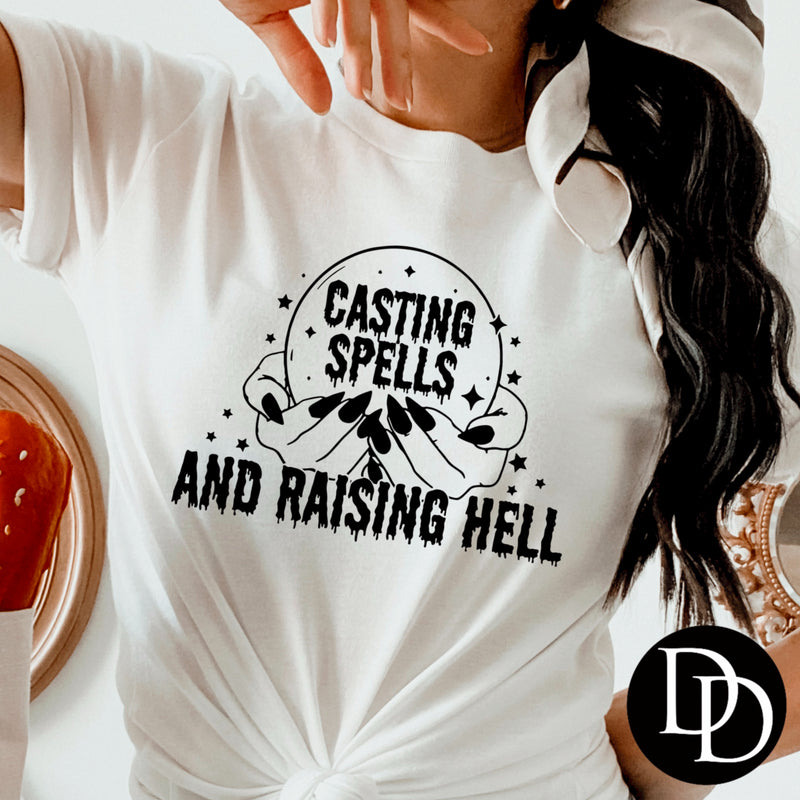 Casting Spells And Raising Hell *Screen Print Transfer*