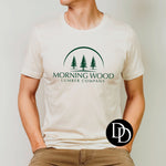 Morning Wood Lumber Company (Hunter Green Ink) *Screen Print Transfer*